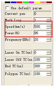 marking parameter