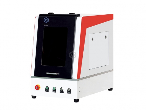 Mini fiber laser marking machine with protective cover 