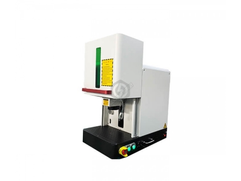 Mini fiber laser marking machine with protective cover