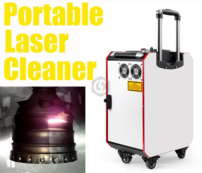 Small Size Portable Laser Cleaning Machine , Handheld Laser Rust Remover