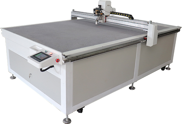 The first detailed picture of CNC Oscillating Tangential Knife Cutting Machine