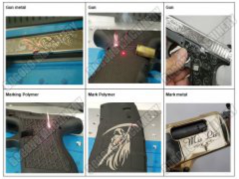  Affordable China Best Gun laser engraving machine for metal and polymer weapon deep stippling on grips and slide 