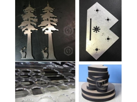 High Speed CO2 Glavo Laser Cutter for Logo